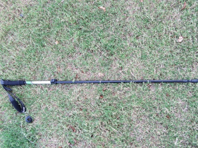 1X Folding Hiking Lightweight Adjustable Walking Stick with Bag