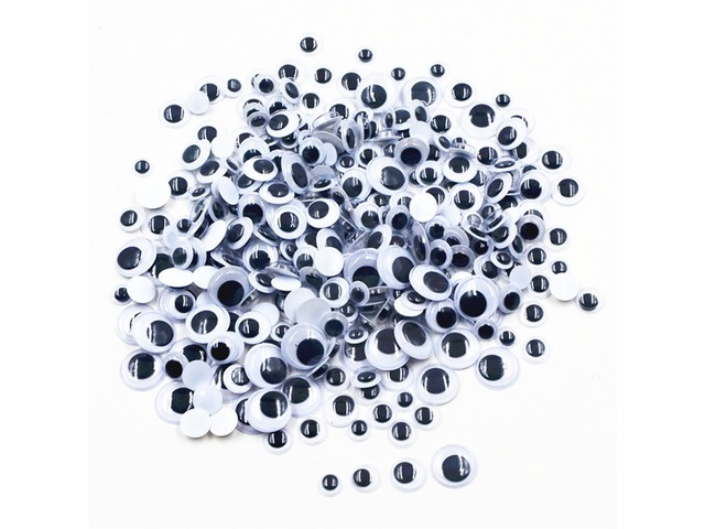 12Pkts X 54Pcs Self-Adhesive Joggle Eyes/Movable Eyes for Crafts 12Pkts X 54Pcs Self-Adhesive Joggle Eyes/Movable Eyes for Crafts
