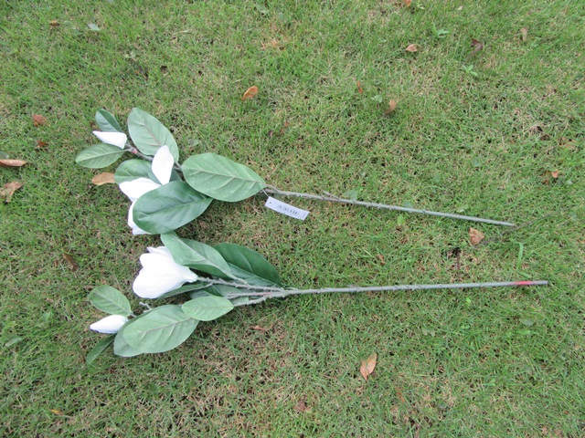 12X Artificial Fake Flowers Leaf Magnolia Floral Home Bouquet De 12X Artificial Fake Flowers Leaf Magnolia Floral Home Bouquet De