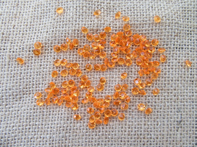 4Pkts x 850Pcs Orange Confetti Table Scatter Wedding Favor 4mm