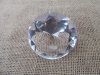 1X Clear Round Crystal Taper Ball 60x36mm 1X Clear Round Crystal Taper Ball 60x36mm