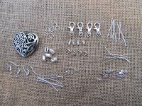 6Set Kids DIY Jewelry Making Accessories Charm Cord Clasp & Tool