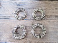 20Pcs Hemp Knitted Donut Necklace Jewelry Pendants Charms