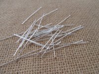 50Pkts X 50Pcs Silver Plated 41mm Head Pins Jewelry Finding