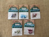 12Pkts Cloisonne Beads Tube Aluminium Beads Mixed Reatail Packag