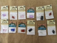 12Pcs Oblong Diamond Tear Large Glass Beads Assorted