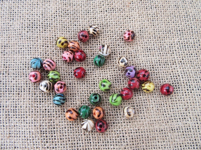 400Pcs Round Plastic Beads 10mm Dia. Mixed Color 400Pcs Round Plastic Beads 10mm Dia. Mixed Color