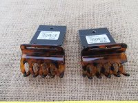 10X Lady's Brown Plastic Hairclip Hair Clamp Claw Clip 10X Lady's Brown Plastic Hairclip Hair Clamp Claw Clip