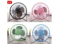 1X Metal USB Mini Portable Desktop Fan Cooling Color Randomly