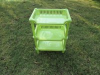 1X Green 3 Tier Organiser Shelf Storage Unit Rack Kitchen