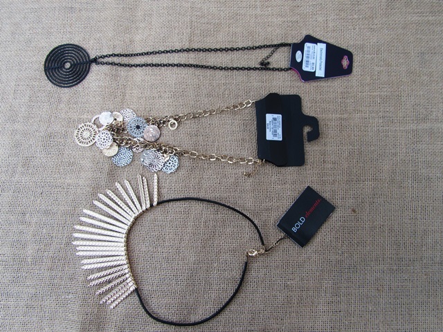 12X Fashion Trend Necklace with Retail Package Assorted