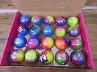 20Pcs Colorful Expression Smile Face Emoji Sapid Sticky Toy