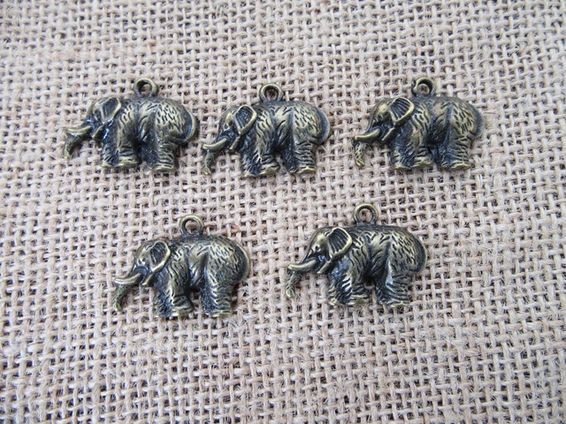 100Pcs Elephant Beads Pendants Charms Jewelry Finding 28x16x4mm 100Pcs Elephant Beads Pendants Charms Jewelry Finding 28x16x4mm