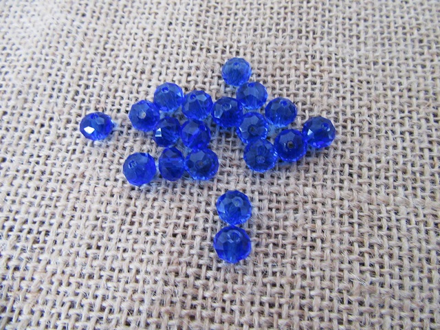 20Pkts Round Glass Beads OR Facted Glass Beads 8mm Dia. Assorted - Click Image to Close