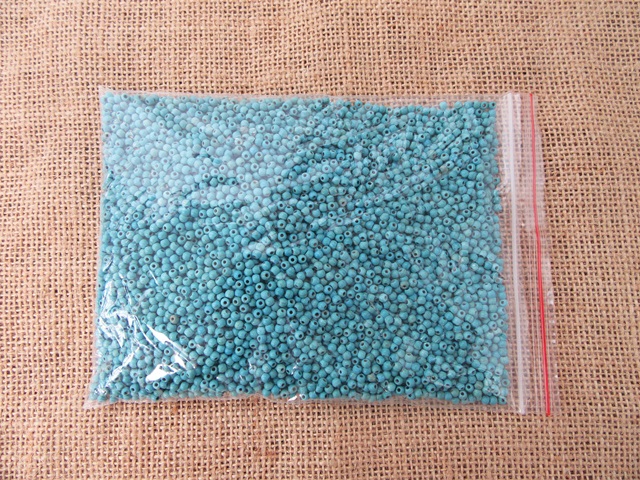 6000Pcs Round Glass Dyed Turquoise Beads 3mm Dia. - Click Image to Close