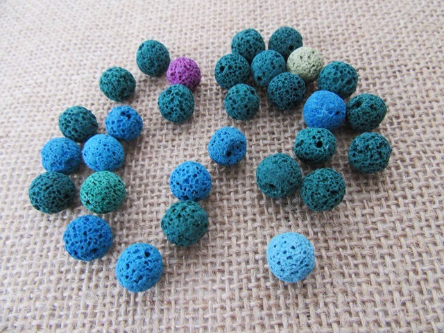 400Pcs Healing Bead Yoga Stone Beads Mixed Color for DIY 10mm - Click Image to Close