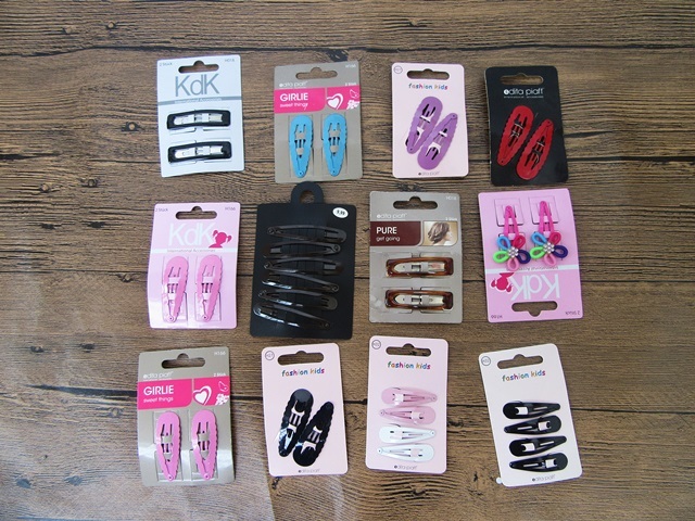 12Sheets BB Snap Hair Clips Assorted 12Sheets BB Snap Hair Clips Assorted