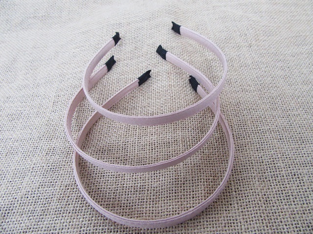 20Pcs Pale Pink Hair Band Headband NO Teeth 10mm Wide