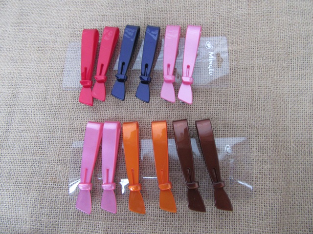 12X New Fashion Hairclip Duckclip Hairpin Mixed - Click Image to Close