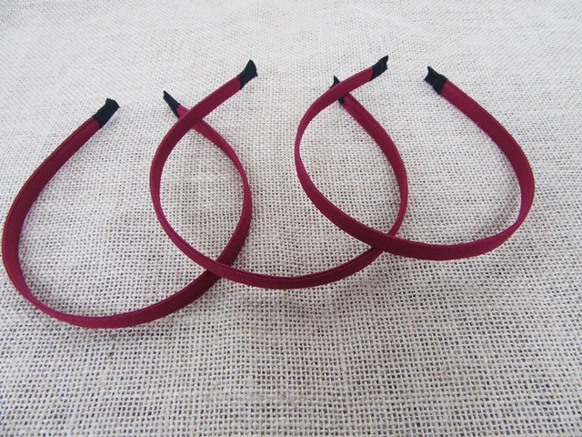 20Pcs Wine Red Hair Band Headband NO Teeth 10mm Wide 20Pcs Wine Red Hair Band Headband NO Teeth 10mm Wide