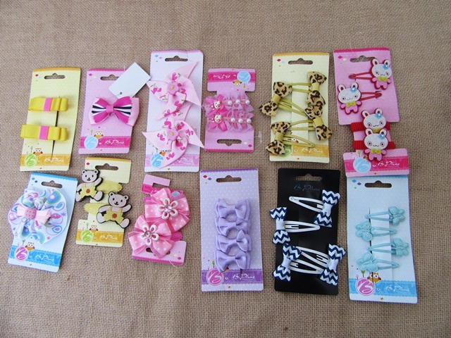 12Sheets BB Snap Hair Clips Hair Ties Assorted 12Sheets BB Snap Hair Clips Hair Ties Assorted