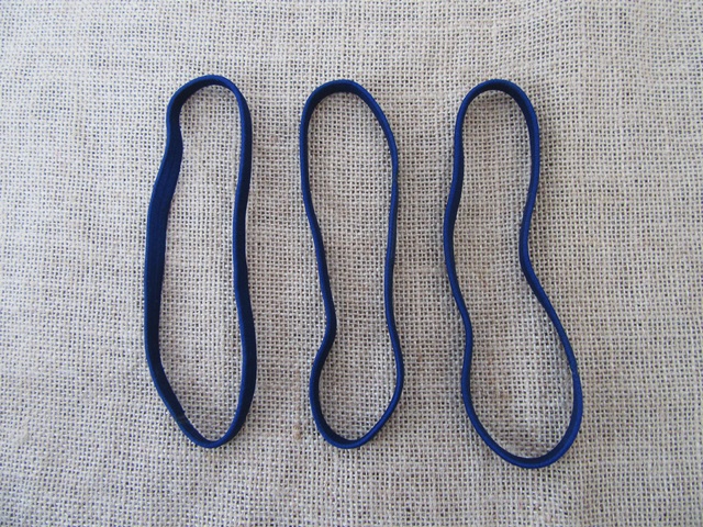 20Pcs Blue Elastic Hair Bands Hair Ties 18cm Long - Click Image to Close