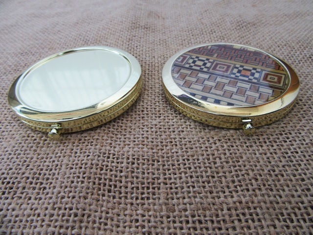 12X Folding Pocket Round Double Sides Compact Make Up Cosmetic M 12X Folding Pocket Round Double Sides Compact Make Up Cosmetic M