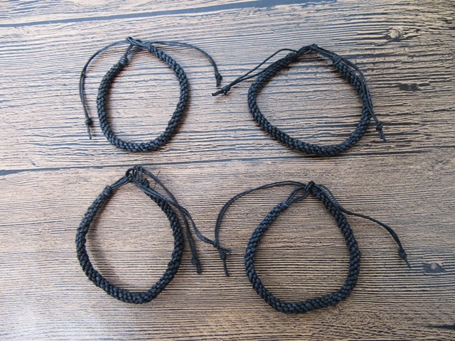 4x12Pcs Handmade Hemp Knitted Drawstring Unfinished Bracelets 5m 4x12Pcs Handmade Hemp Knitted Drawstring Unfinished Bracelets 5m