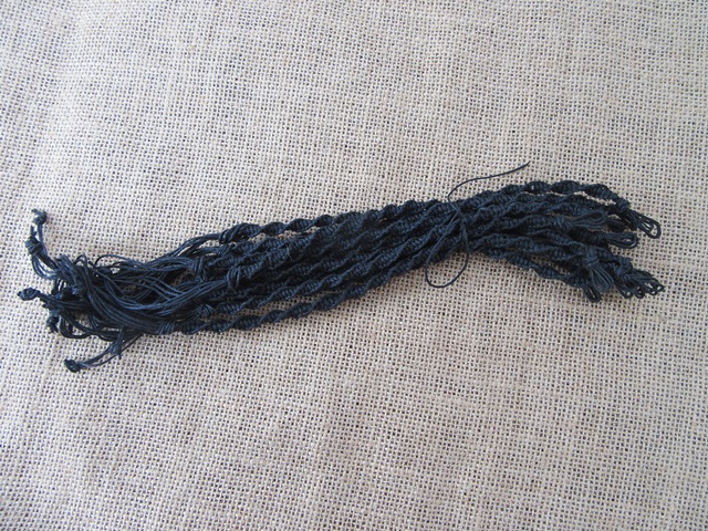 4x12Pcs Handmade Hemp Waved Knitted Drawstring Unfinished Bracel - Click Image to Close