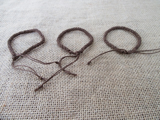 4x12Pcs Handmade Hemp Knitted Drawstring Unfinished Bracelets 5m 4x12Pcs Handmade Hemp Knitted Drawstring Unfinished Bracelets 5m