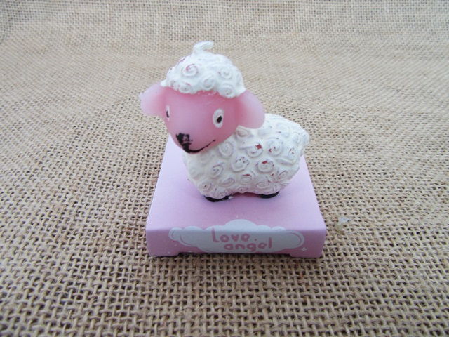 8X Cartoon Sheep Candles for Baby Shower Birthday Party Favor - Click Image to Close