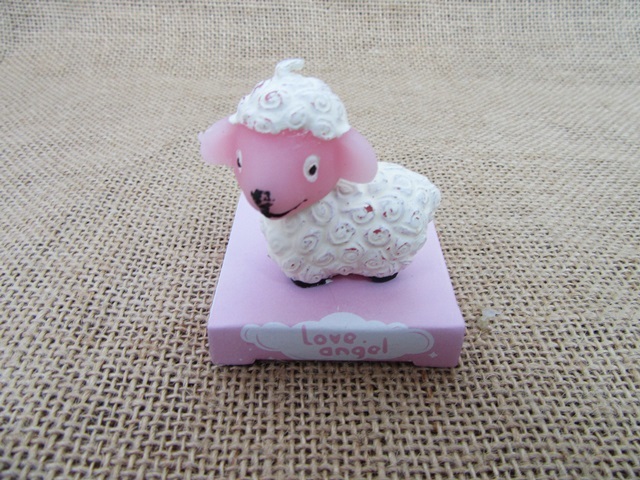 8X Cartoon Sheep Candles for Baby Shower Birthday Party Favor