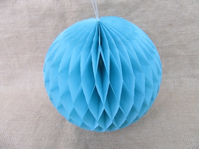 10X Light Blue Tissue Paper Pom Poms Honeycomb Balls Lanterns 10X Light Blue Tissue Paper Pom Poms Honeycomb Balls Lanterns
