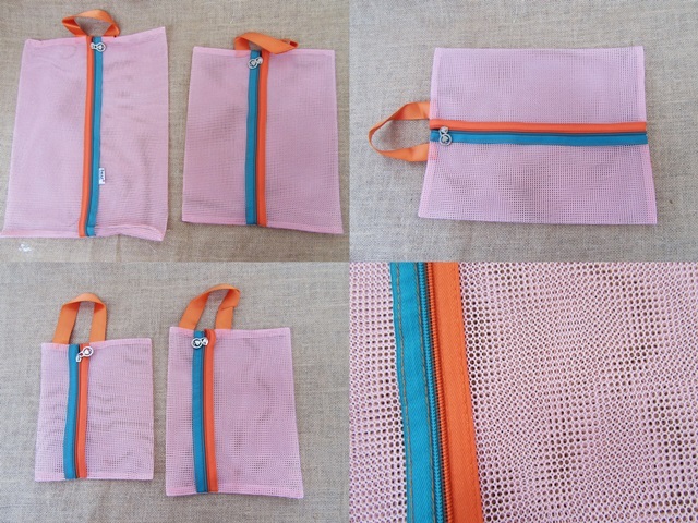 3Set X 4Pcs Mesh Portable Travel Carry Organizer Case Storage Ba