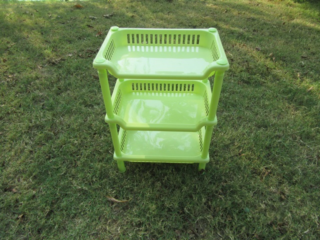 1X Green 3 Tier Organiser Shelf Storage Unit Rack Kitchen