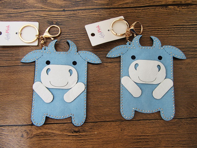6Packs X 2Pcs Hippo Key Chain Ring Card Holder Pouch Organizer B - Click Image to Close