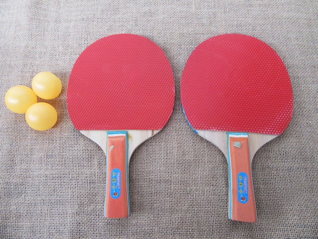 6Sets Ping Pong Table Tenis Sport Round Bats with Balls - Click Image to Close