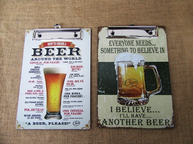 4X A5 Clipboard Metal Clip Thick Paper Writing Plate Note Pad