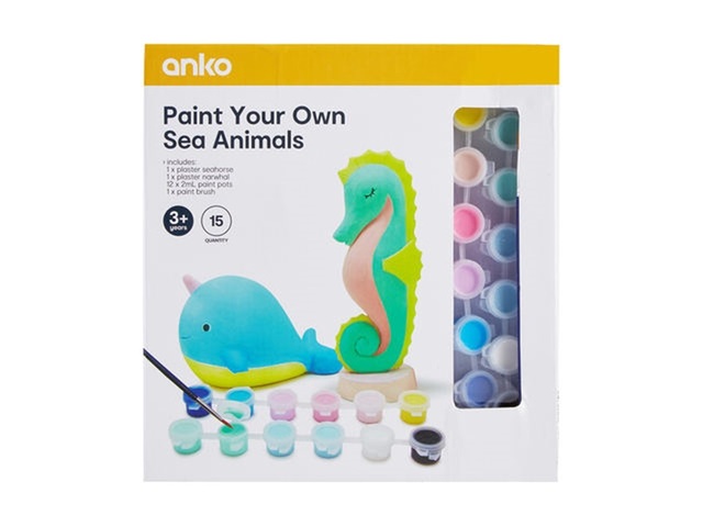 4Set Paint Your Own Sea Animals Set Kids Craft 4Set Paint Your Own Sea Animals Set Kids Craft