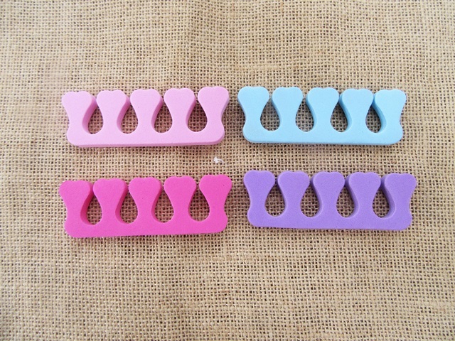 50Pcs Soft Sponge Foam Finger Toe Separator Nail Art Salon Pedic