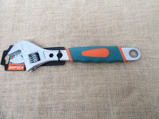 1X Heavy Duty Adjustable Wrench Fitting Tools Spanner 300mm 1X Heavy Duty Adjustable Wrench Fitting Tools Spanner 300mm