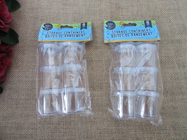 12Pkts Clear Storage Container Box for Craft Scrapbooking