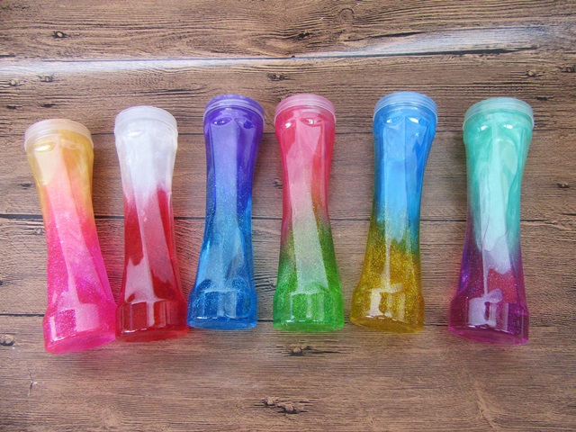 6X Double Color Twist Bottle Sapid Sticky Galaxy Toy Mixed Color - Click Image to Close