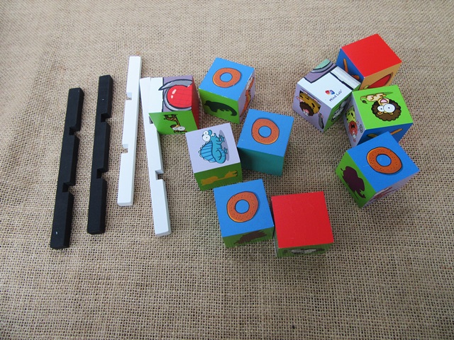 1Pack Wooden Noughts and Crosses Game Tic Tac Toe Toy - Click Image to Close
