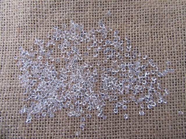 12000Pcs Clear Diamond Wedding Table Scatter - Transparent 3x3mm 12000Pcs Clear Diamond Wedding Table Scatter - Transparent 3x3mm