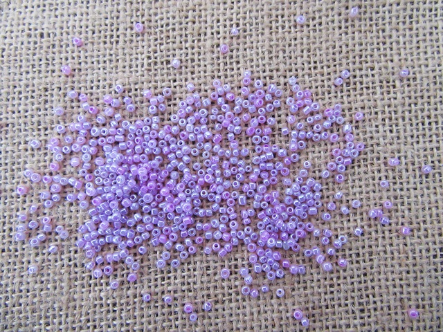 490Grams Purple Round Glass Seed Beads 1.2-3mm - Click Image to Close
