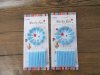 24Sheets Blue Lighting Candles Birthday Cake Candle Party Favor 24Sheets Blue Lighting Candles Birthday Cake Candle Party Favor