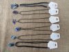 12Pcs CHIC Cord Necklace with Fake Gemstone Etc Pendant 49cm 12Pcs CHIC Cord Necklace with Fake Gemstone Etc Pendant 49cm