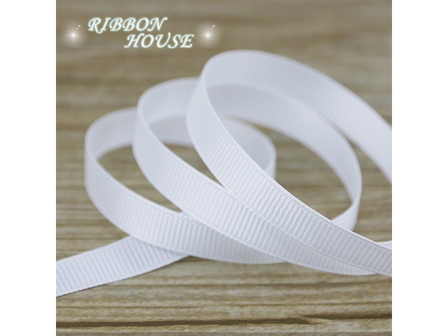 1Roll X 100Yards White Grosgrain Ribbon 9mm