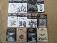 12Sheets Charms Pandants Assorted for Jewellery Making 18-56mm